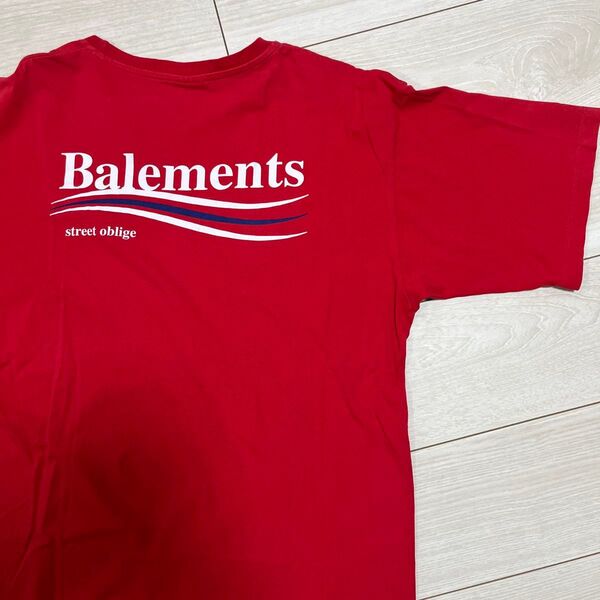 Balements ロゴ Tシャツ レッド バレモン 公式コラボ
