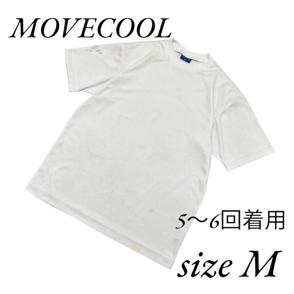 ワークマン MOVECOOL メンズ 半袖 トップス 白 ホワイト M 作業服 作業着 クルーネック Tシャツ