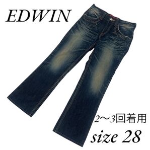 EDWIN エドウィン 421XVS メンズ デニムパンツ ジーンズ 28 M インディゴ デニム 古着 ヴィンテージ