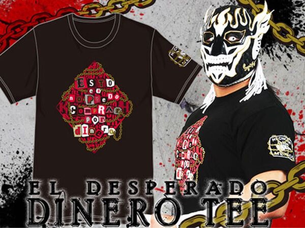 未開封 新日本プロレス エルデスペラード選手 Tシャツ DINERO