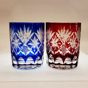 切子グラス2個セット
