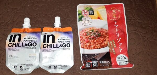 inゼリー CHILL&GO 2個 & 玄米トマトリゾット 1個