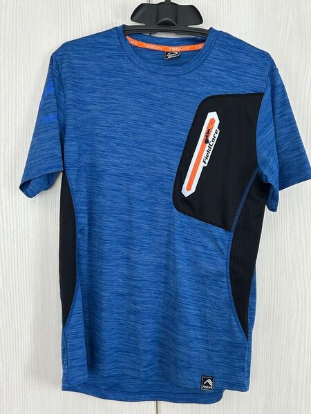 ワークマン Fieldcore クライミング半袖Tシャツ メンズ ブルー Lサイズ