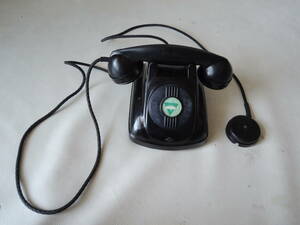 H / OKI Oki Electric industry 4 number telephone machine dial less type 4 serial number black rare goods secondhand goods 
