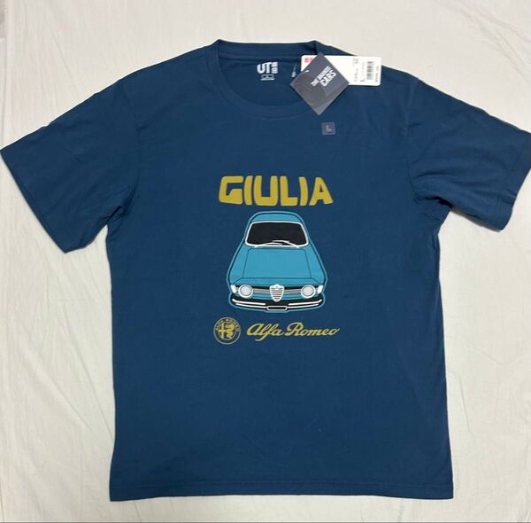 新品未使用 UNIQLO ユニクロ UT The Brands Cars アルファロメオ GIULIA Tシャツ メンズL