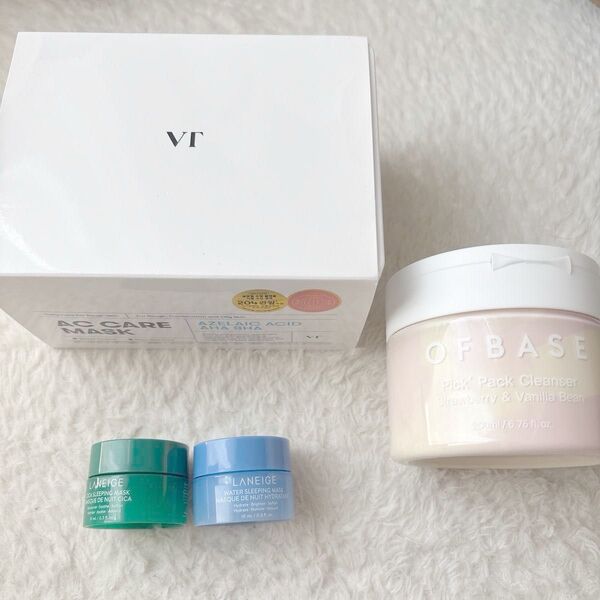vt アゼライン酸 マスク フェイスパック オフベース パック クレンザー Laneige ラネージュ スリーピングマスク