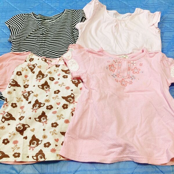 H&M トップス 他4点セット まとめ売り 95cm 子供服 半袖 夏服 Tシャツ 女の子