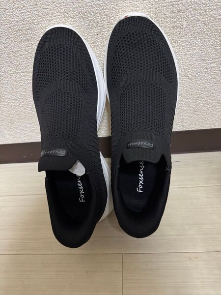 超美品 スニーカー 立ったままスッと履けるメンズ 軽量26.0cm
