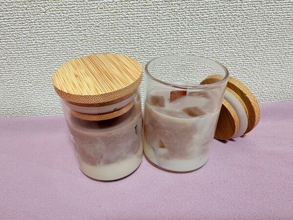 カフェラテキャンドル ラテキャンドル アロマキャンドル 珈琲の香り