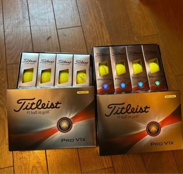 プロV1X (イエロー) 2023年モデル タイトリスト Titleist ゴルフボール 24球 イエローはこれで全て