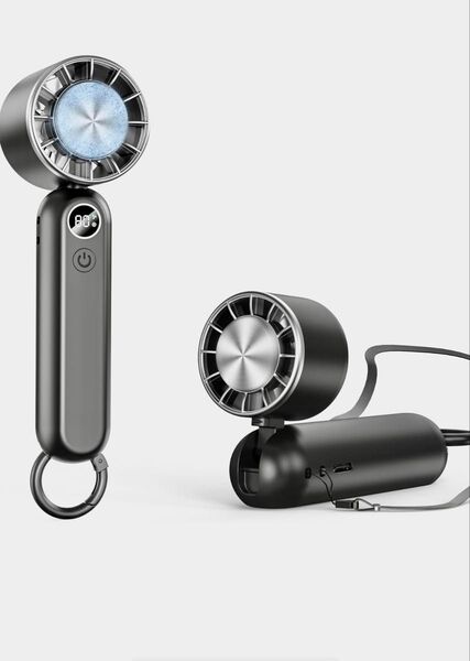 ハンディファン 冷却プレート搭載 携帯扇風機 2台セット