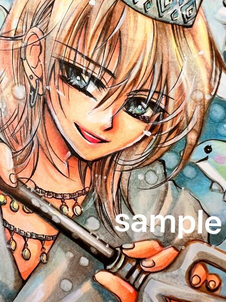 手描き★オリジナルイラスト★海の王子様