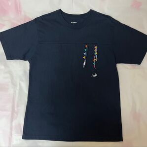 グラニフ 半袖 Tシャツ ビューティフルシャドー ユニセックス ネイビー ミニポケット付き Mサイズ