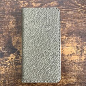 スマホケース 手帳型 カーキ iPhone13、14ケース
