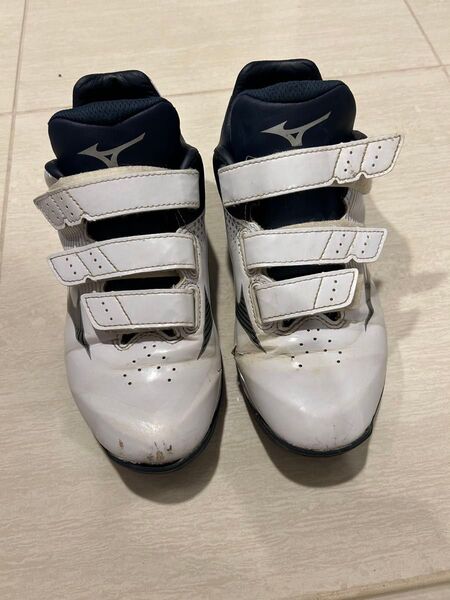ミズノ アップシューズ トレーニングシューズ 24.5 白×紺