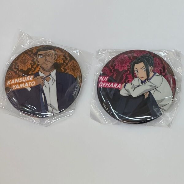 *大和敢助 上原由衣 2点 カプセル缶バッジ vol.8 名探偵コナン