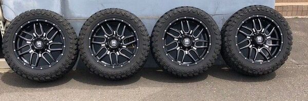 ②【希少】BLACK MAMBA 20インチ マッドタイヤホイールセット 285/50R20 ランドクルーザー100,200他
