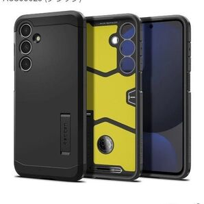 Spigen Galaxy S24 FEケース 耐衝撃 スタンド付き ワイヤレス充電 タフ・アーマーACS08623 (ブラック)