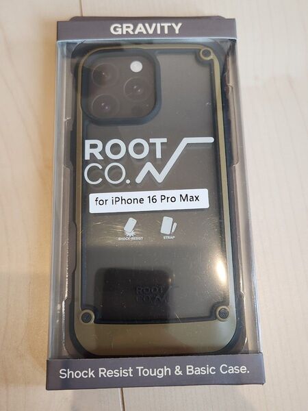 ROOT CO. iPhone16ProMax GRAVITY Shock Resist Tough & Basic Case.