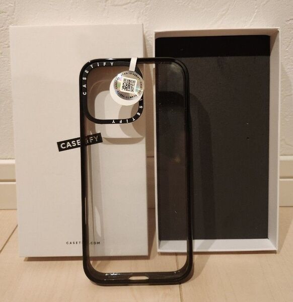 CASETiFY コンパクト iPhone 16 Pro Max ケース クリア ブラック