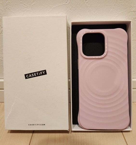 CASETiFY ウェーブ シリコン iPhone 15 Pro Max ケース プリムローズ ピンク