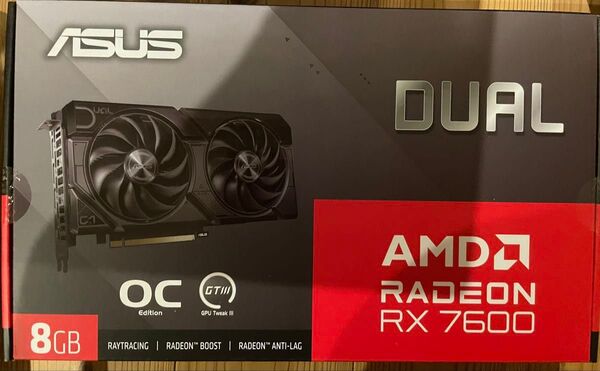 新品未開封◆ASUS Radeon RX7600 EVO OC Edition 8GB DUAL-RX7600-O8G-EVO
