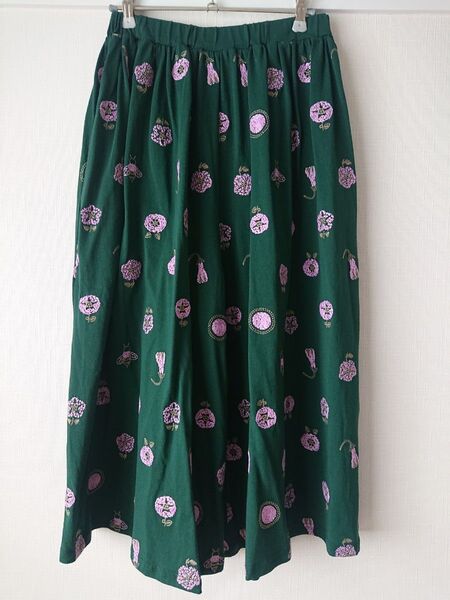 【試着のみ】marble SUD マーブルシュッド はかまパンツ あじさい