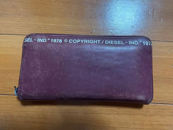DIESEL 長財布 バーガンディ