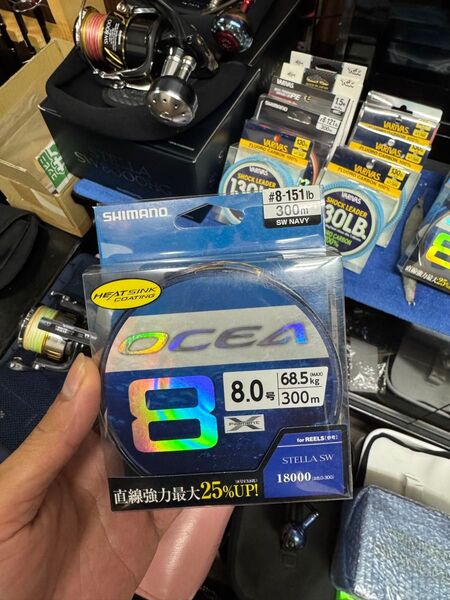 シマノ オシアPE8号 SWネイビー 300m 新品未使用