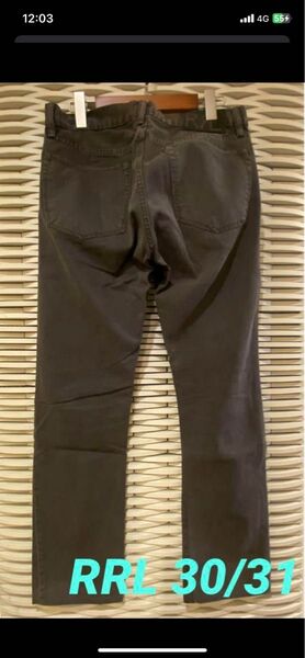 RRL ダブルアールエル30/31 濃灰 コーデュロイ Double RL
