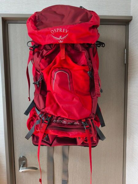 OSPREY Atmos AG 50 レッドバックパック アトモス オスプレイ
