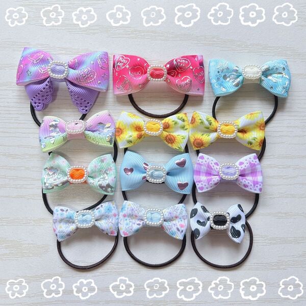 【不定期販売】kids リボンのヘアゴム 【詰め合わせ】