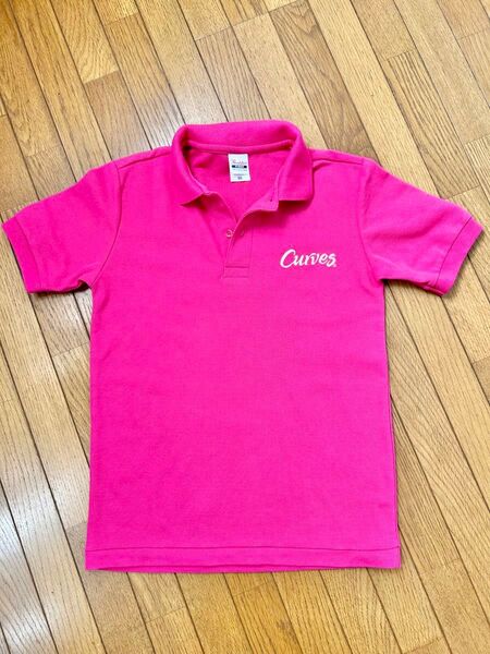 【未使用】Curves カーブス 半袖ポロシャツ SS ピンク トップス