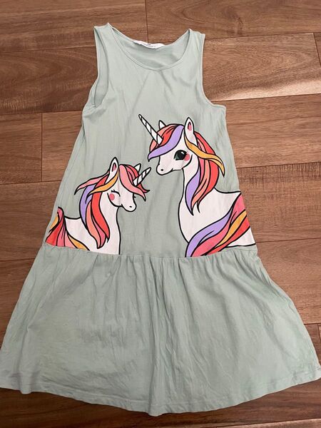 H&M ノースリーブ ワンピース 女の子 140センチ