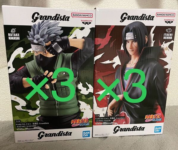 NARUTO ナルト grandista うちはイタチ カカシ フィギュア 6体セット