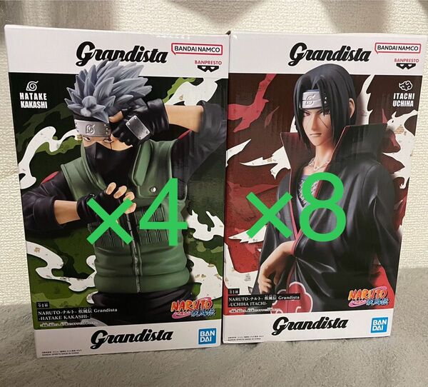 ナルト Grandista フィギュア 12個セット はたけカカシ うちはイタチ NARUTO