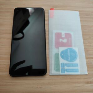 OPPO Reno5 A 5G 本体 シルバーブラック 美品+ガラスフィルム付 初期化済み SIMフリー