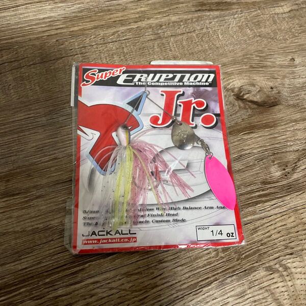 ジャッカル スピナーベイト 1/4 oz スーパーイラプションJr ピンクセクシーシャット イヨケン 新品未使用