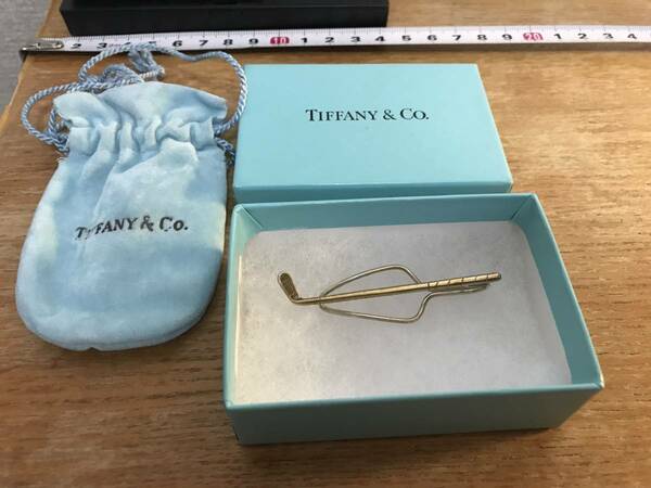 ティファニー　ネクタイピン　TIFFANY & CO.　ゴルフクラブ　SV925　タイピン　袋　箱付き　（ 銀 スターリング silver 925 ） 23042