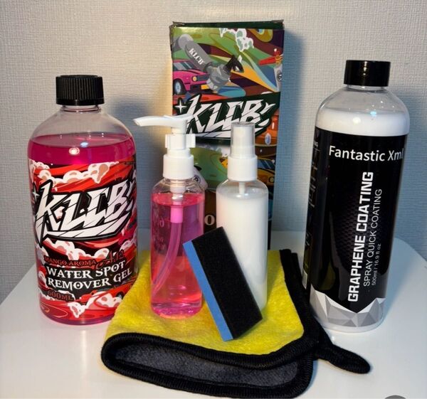 100mlセット ウォータースポットリムーバーウロコ取&グラフェンコーティング 水垢除去 KLCB スケール除去 GEL