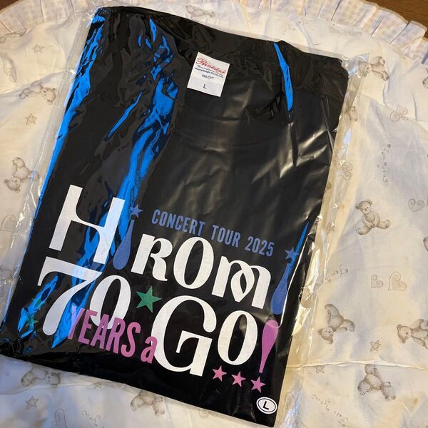 【郷ひろみツアーグッズ】ひろみGO 2025コンサートツアーTシャツ ブラックカラー Lサイズ 新品・未開封品