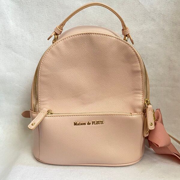 Maison de FLEUR リュック M ピンク