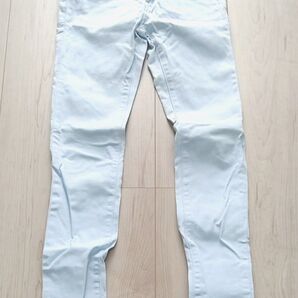 GU ライトブルー スキニーデニム レディース