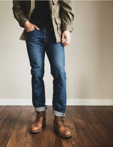 オアスロウ 107 Ivy Fit Selvedge Denim M