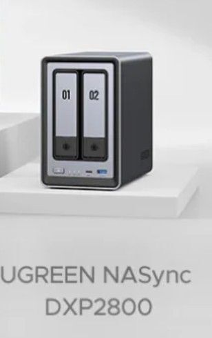 UGREEN NASync DXP2800 2ベイNASケース