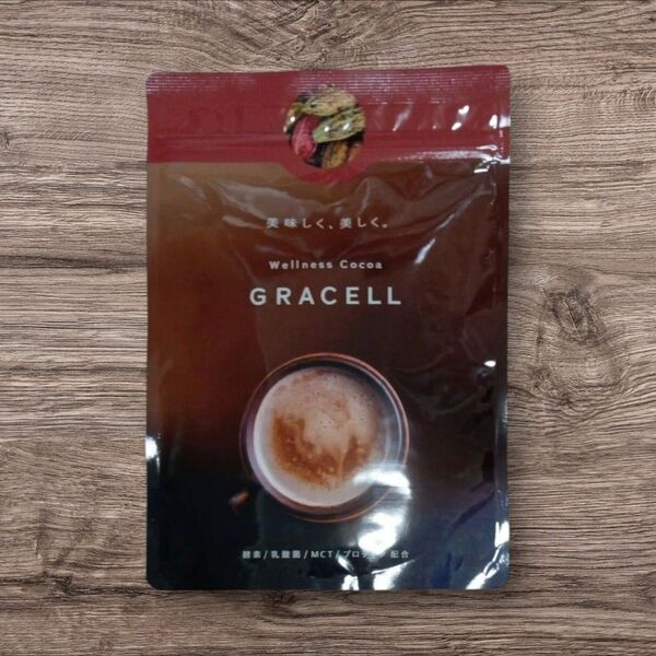 【新品未開封】GRACELL グレイセル ウェルネスココア 100g ダイエット 酵素 乳酸菌 MTC プロテイン配合