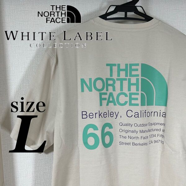 THE NORTH FACE ノースフェイス WHITE LABEL ホワイトレーベル Tシャツ MEEKER Lサイズ ベージュ