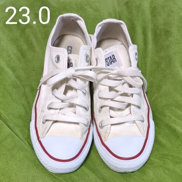 値下げ↓CONVERSE ALL STAR キャンバススニーカー 23.0cm ホワイト