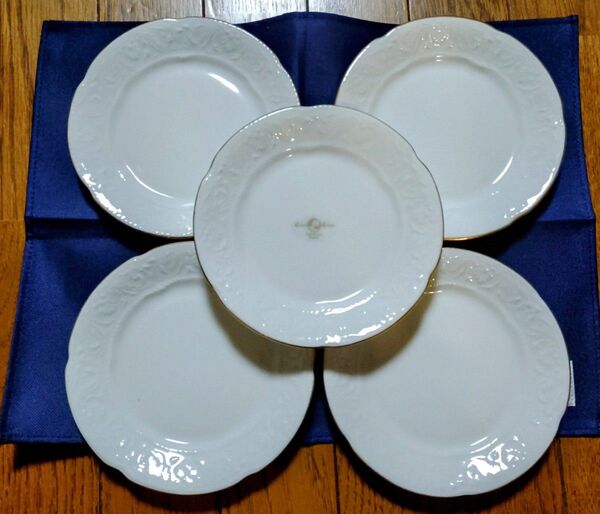 Leclair Limoges ルクレアーリモージュ 平皿 5枚 アンティーク