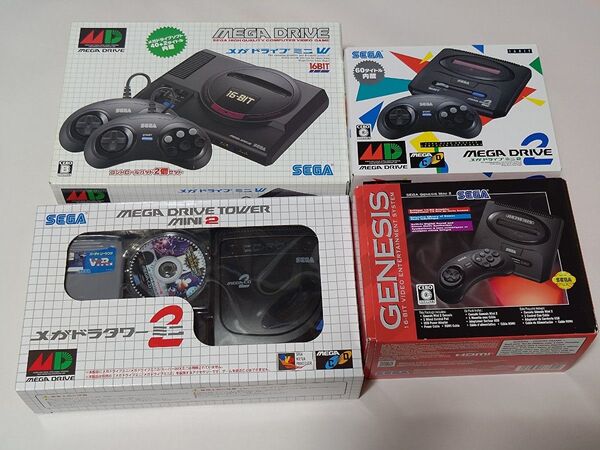 メガドライブミニW + メガドライブミニ2 + Genesis Mini 2 +メガドラタワーミニ2